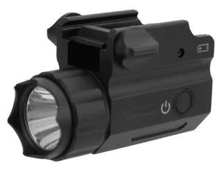The TacFire full-sized flashlight for semi-automatic pistols have an integrated Picatinny/Weaver base mount ensures a consistent, accurate mount.